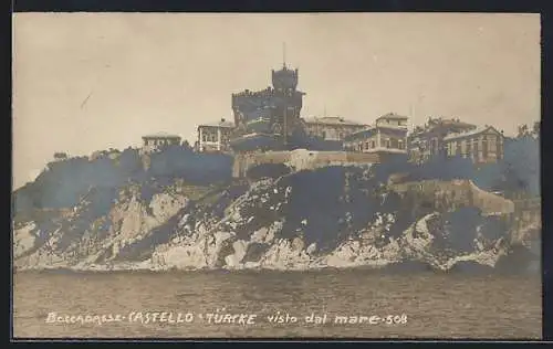 AK Genova, Boccadasse, Castello Türcke visto dal mare