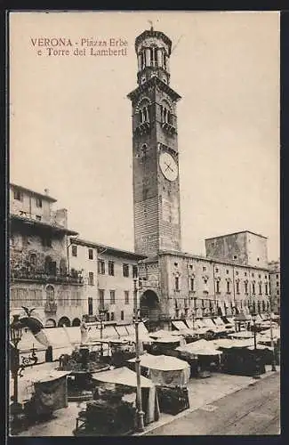 AK Verona, Piazza Erbe e Torre dei Lamberti