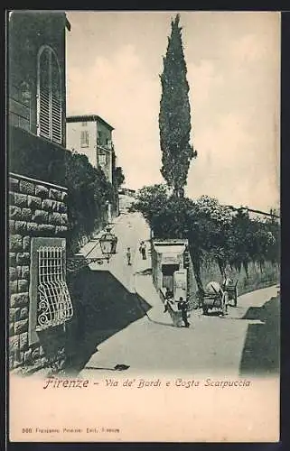 AK Firenze, Via de'Bardi e Costa Scarpuccia, Strassenpartie
