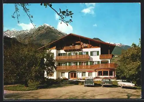 AK Algund b. Meran, Pension Wiesenhof, Bes. Walter u. Traudl Schrötter