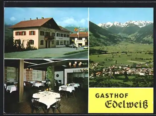 AK Eyrs /Vinschgau, Gasthaus Edelweiss, Bes. Fam. Parth