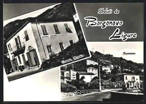 AK Mezzanego, Borgonovo Ligure, Trattoria Marchin, Panorama