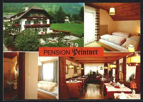 AK Uttenheim, Pension Peintner, Aussen- und Innenansichten
