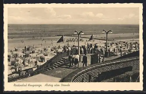 AK Wangerooge, Abstieg zum Strand