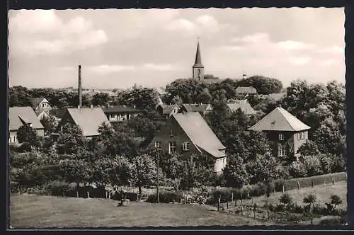 AK Esens, Ortsansicht mit Blick zur Kirche