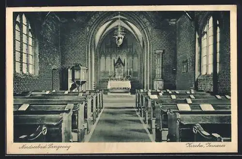AK Langeoog, Inneres der Kirche