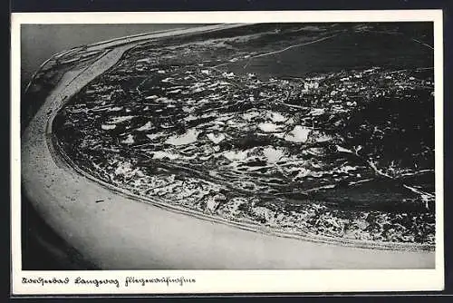 AK Langeoog, Fliegeraufnahme des Ortes