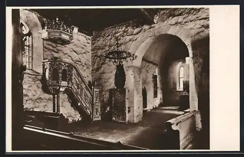 AK Meissen / Sa., Kriegergedächtniskirche, Innenansicht