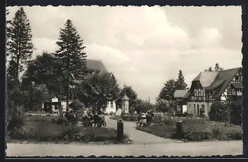 AK Bärenburg i. Erzgeb., Omnibushalteplatz