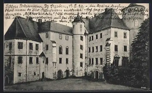 AK Bärenstein / Altenberg, Schloss mit Hof