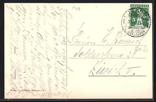 AK St. Ottilien / Freiburg, Teilansicht mit Wald