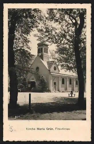 AK Wien, Freudenau, Kirche Maria Grün