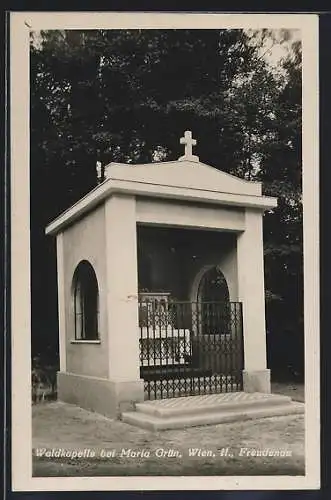 AK Wien, Freudenau, Waldkapelle bei Maria Grün