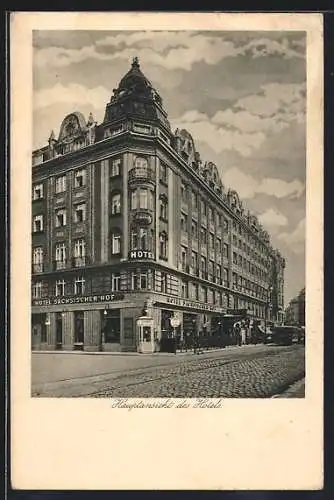 AK Wien, Hotel Sächsischer Hof, Taborstrasse 46a