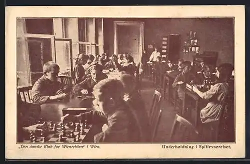 AK Wien, Danske Klub for Wienerbörn, Augarten Josefstöckl, Underholdning i Spillevaerelset