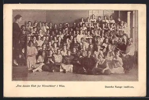 AK Wien, Danske Klub for Wienerbörn, Augarten Josefstöckl, Danske Sange indöves