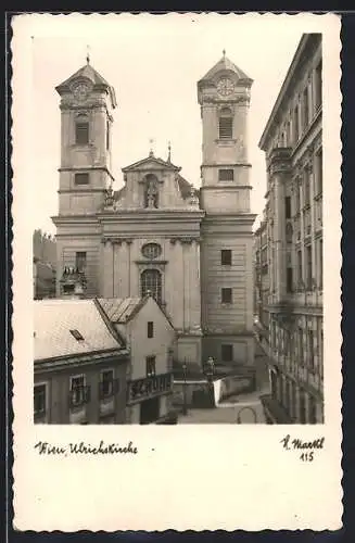 AK Wien, Ulrichskirche, Schuhgeschäft