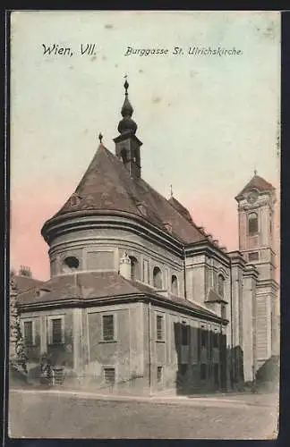 AK Wien, St. Ulrichskirche in der Burggasse