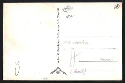 Künstler-AK Wien, Gebäude der A. Gerngross-Aktiengesellschaft