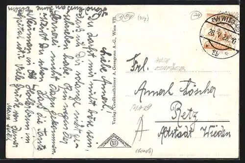 Künstler-AK Wien, Gebäude der A. Gerngross-Aktiengesellschaft