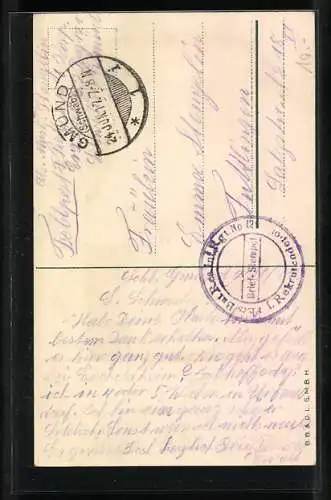 Künstler-AK Bruno Bürger & Ottillie Nr.: 8393, Kadett mit Kommissbrot