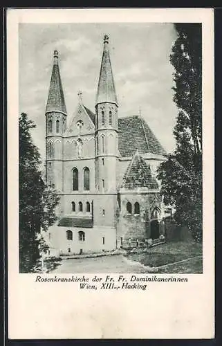 AK Wien, Hacking, Rosenkranzkirche der Fr. Fr. Dominikanerinnen
