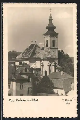 Foto-AK H.Markl, Wien, Kirchenansicht