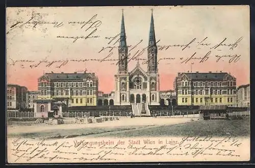 AK Wien, Lainz, Versorgungsheim und Kirche