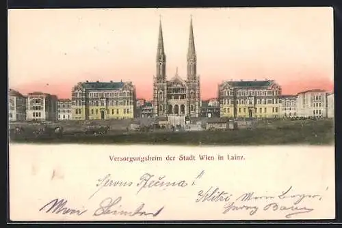 AK Wien, Lainz, Versorgungsheim mit Kirche