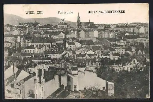 AK Wien-Hietzing, Panorama von Hietzing-Breitensee