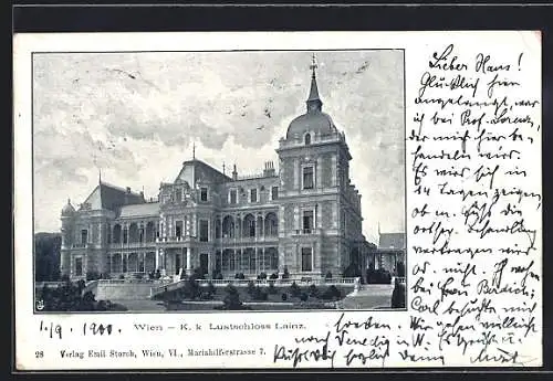 AK Wien, Lainz, K. k. Lustschloss