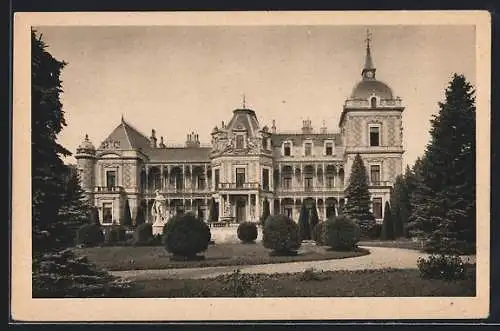 AK Wien, Ansicht der Hermesvilla im Lainzer Tiergarten