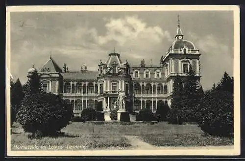AK Wien, Lainz, Hermesvilla im Tiergarten
