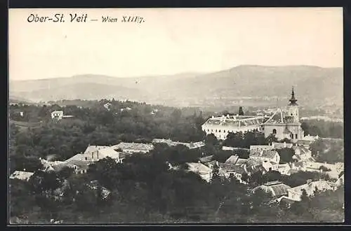 AK Wien-Ober-St. Veit, Gesamtansicht aus der Vogelschau