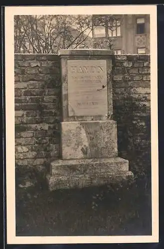 AK Wien, Erste Grabstätte Josef Haydns am Hundsturmer Friedhof