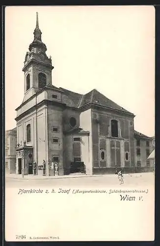 AK Wien, Pfarrkirche zum heiligen Josef in der Schönbrunnerstrasse