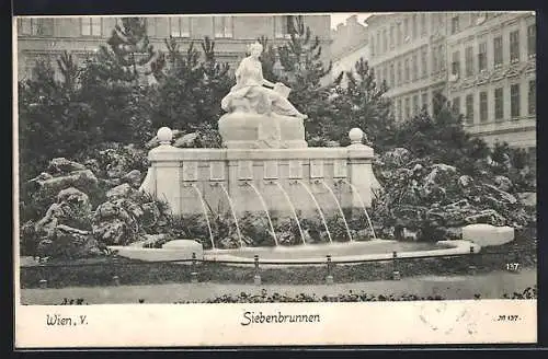 AK Wien, Blick auf dem Siebenbrunnen