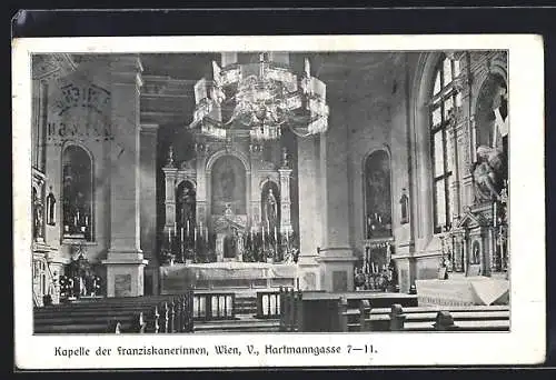 AK Wien, Kapelle der Franziskanerinnen, Hartmanngasse 7-11