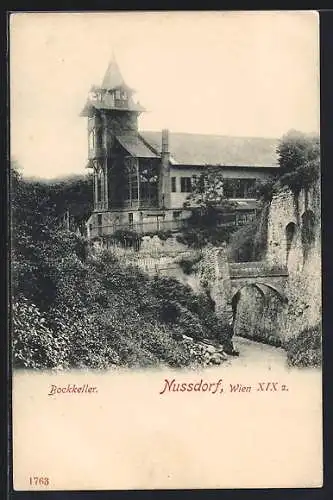 AK Wien, Nussdorf, Restaurant Bockkeller der Hofbrauerei