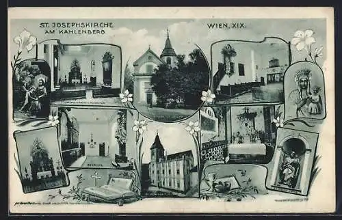 AK Wien, Kahlenberg, St. Josephskirche, Madonna mit Kind, Sakristei
