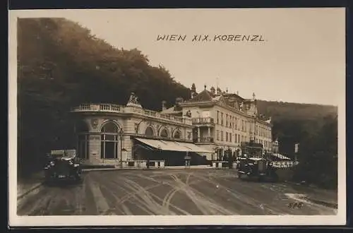 AK Wien, Hotel Kobenzl, von der Strasse gesehen