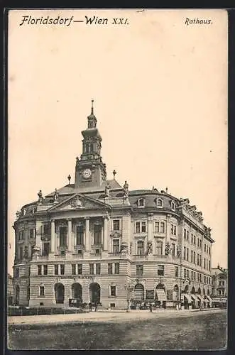 AK Wien, Floridsdorf, Ansicht vom Rathaus
