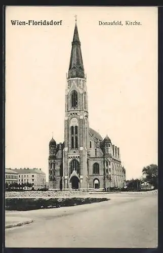 AK Wien, Floridsdorf, Donaufeld, Kirche