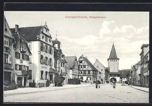 AK Gengenbach, Gasthaus Joseph Pfaff in der Hauptstrasse