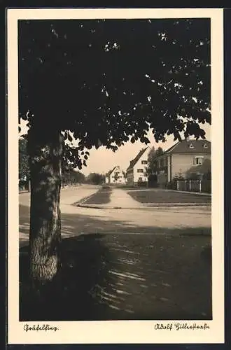 AK Gräfelfing, Strasse mit Kreissparkasse