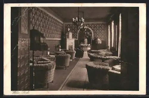 AK Wernigerode am Harz, Konditorei-Café Ahrends, Innenansicht