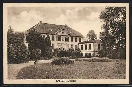 AK Patthorst b. Steinhagen, Schloss mit Anlagen