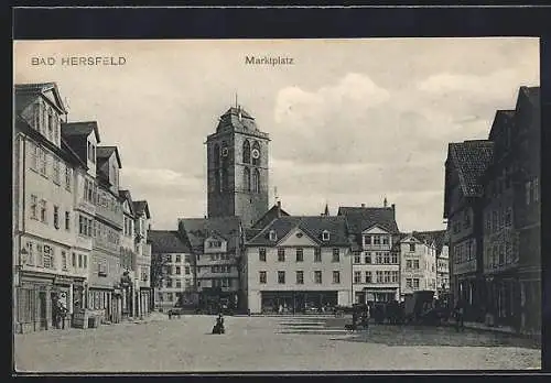 AK Bad Hersfeld, Geschäfte am Marktplatz