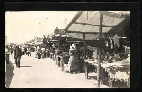 AK Harbin, Stände auf dem Markt