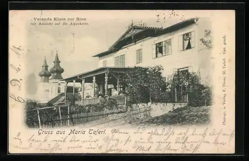 AK Maria Taferl, Veranda Klaus zur Rose